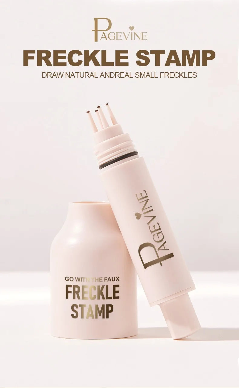 Natural Freckle Stamp Pen – Waterproof Faux Freckle Maker, 3 Shades