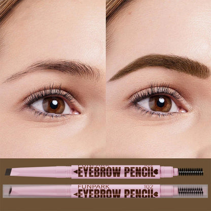 2-in-1 Waterproof Eyebrow Pencil with Brush – 5 Natural Shades