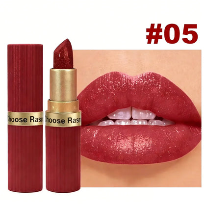 Shimmer Velvet Lipstick – Long-Lasting Matte & Glitter Finish