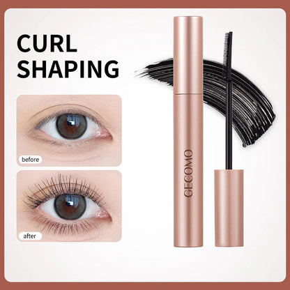 Naturally Curls Thick & Long Last Mascara with Silicone Brush Head Gecomo Mascara Specially Customized for Asian Lady