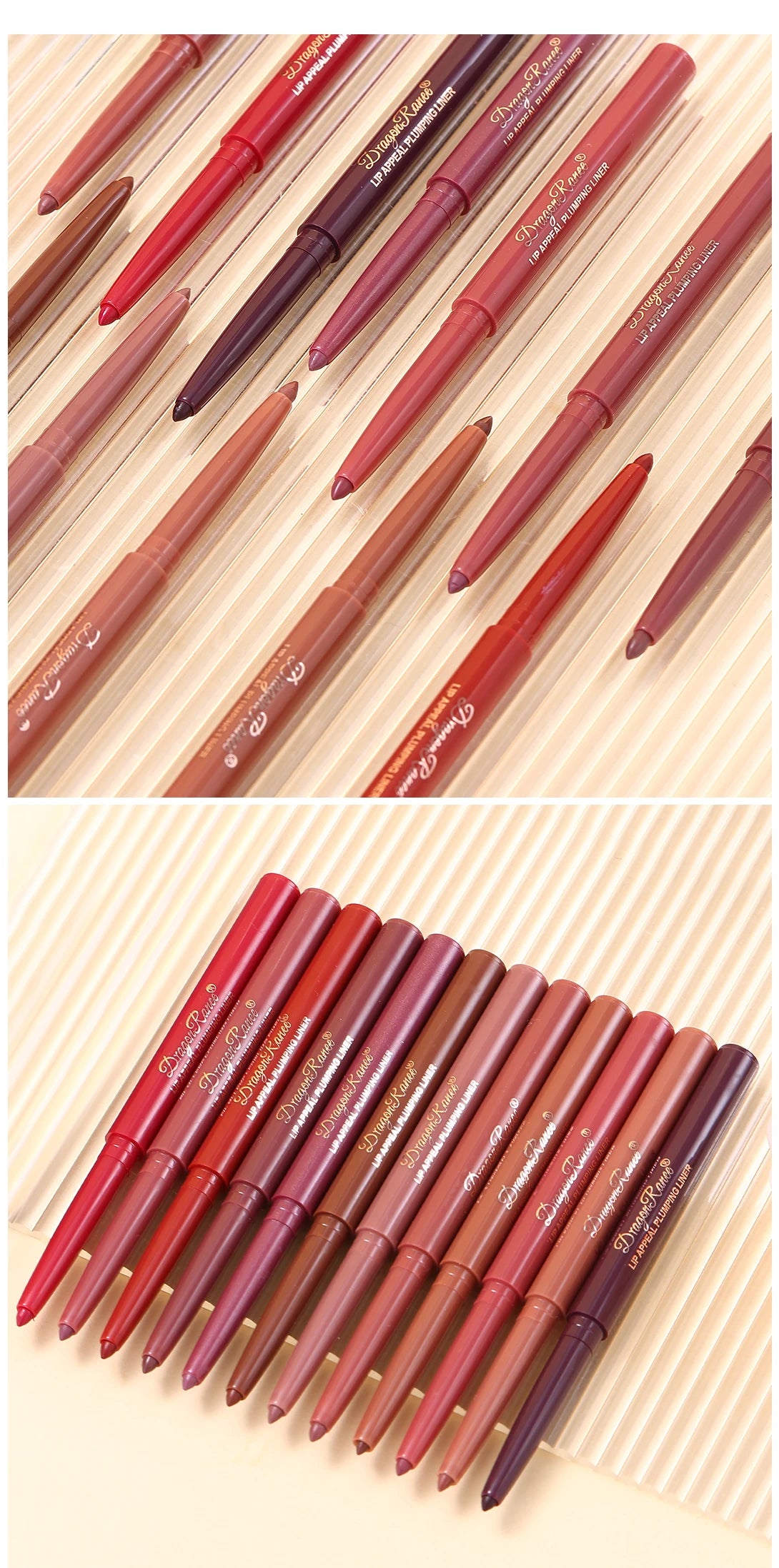 Matte Velvet Lip Liner Pencil – Waterproof, 12 Everyday Shades