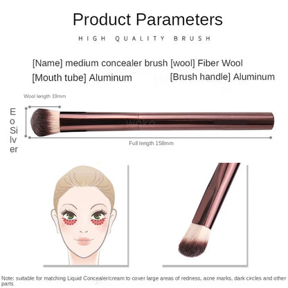 Seamless Finish Concealer Brush Angled Concealer Brush Face Buildable Coverage Liquid Cream Concealer Makeup Tool