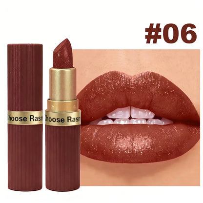 Shimmer Velvet Lipstick – Long-Lasting Matte & Glitter Finish