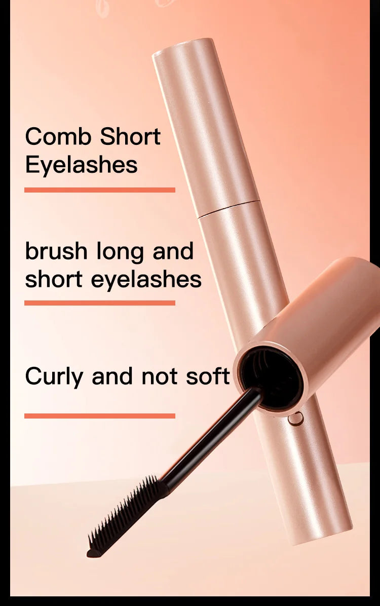 Naturally Curls Thick & Long Last Mascara with Silicone Brush Head Gecomo Mascara Specially Customized for Asian Lady