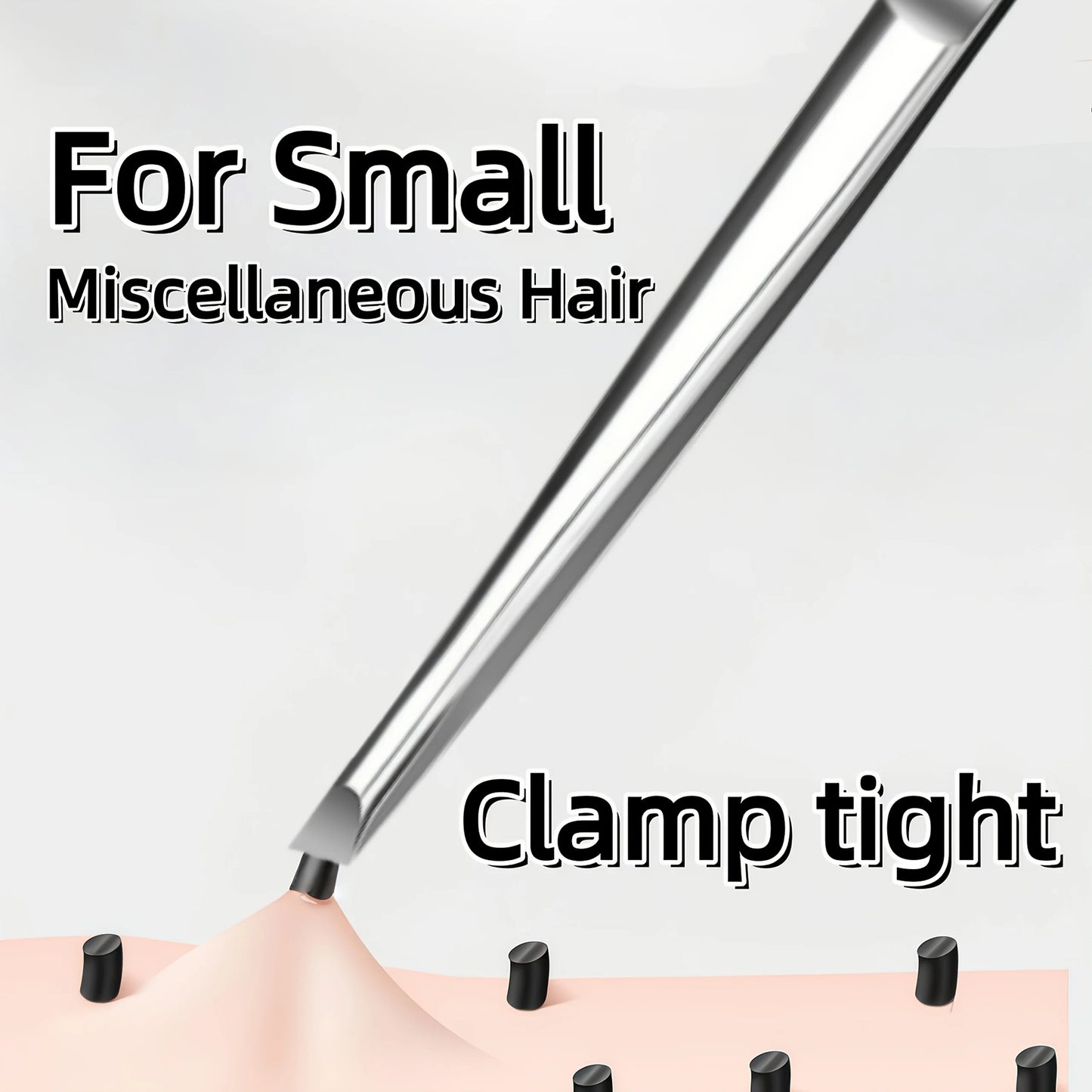 Stainless Steel Tweezers Tool Suitable for Eyebrow Eyelash Application Beard & Mustache Trimming False Eyebrow Applicator Gifts