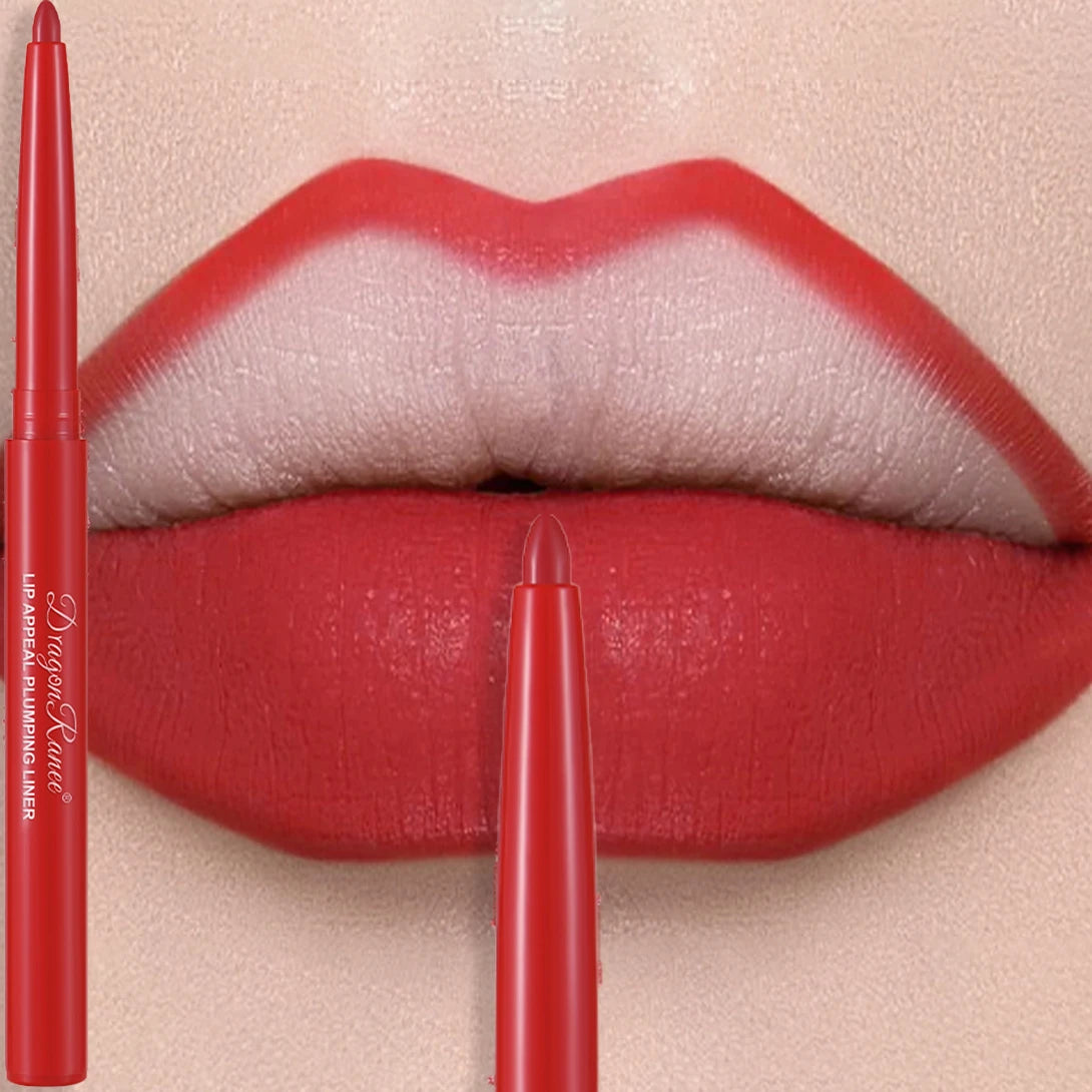 Matte Velvet Lip Liner Pencil – Waterproof, 12 Everyday Shades