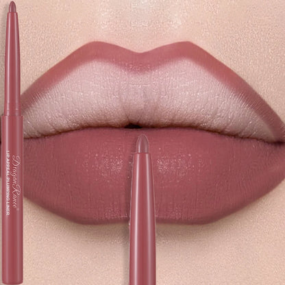 Matte Velvet Lip Liner Pencil – Waterproof, 12 Everyday Shades
