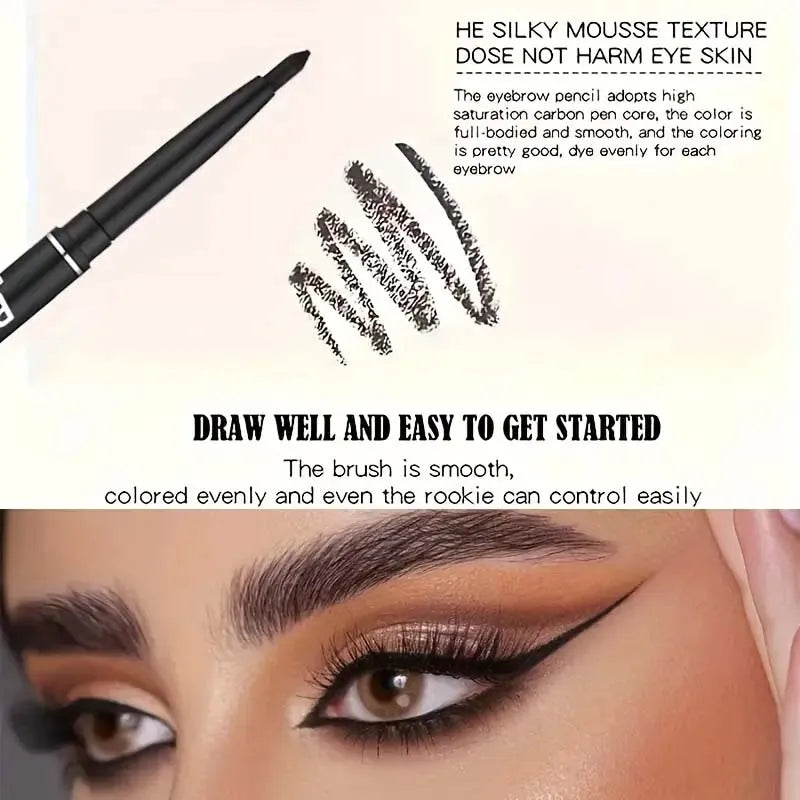 5-Piece Waterproof Gel Eyeliner Pencil Set – Smudge-Proof & Long-Lasting