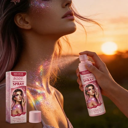 Glitter Body & Hair Spray – Quick-Dry Shimmer for Parties & Events, 100ml