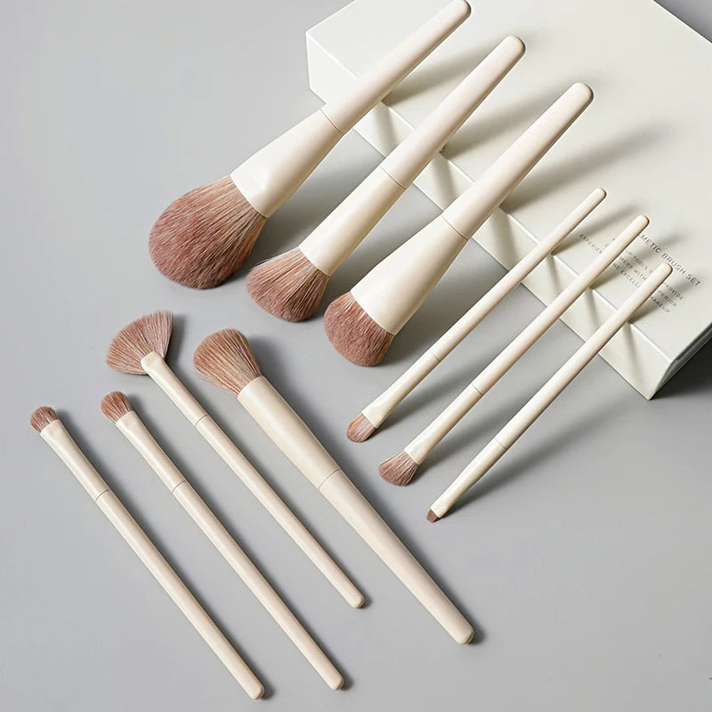 13-Piece Professional Makeup Brush Set with Travel Bag – Soft Bristle Collection
