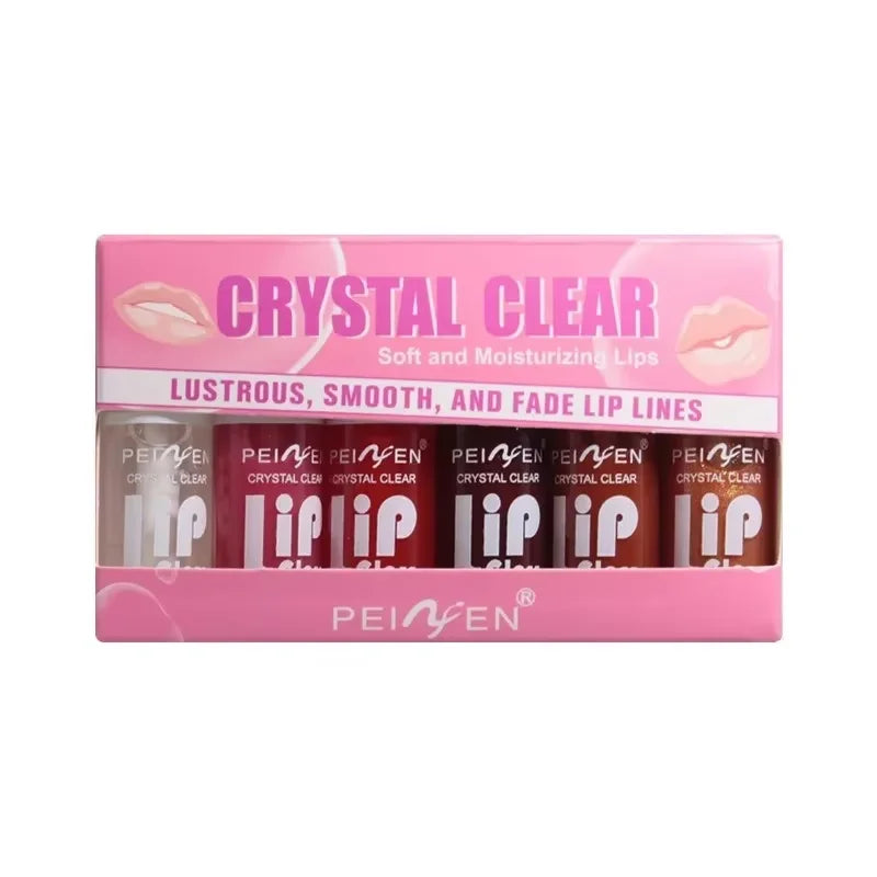 6-Piece Hydrating Lip Gloss Gift Set – Plumping, Glossy & Moisturising
