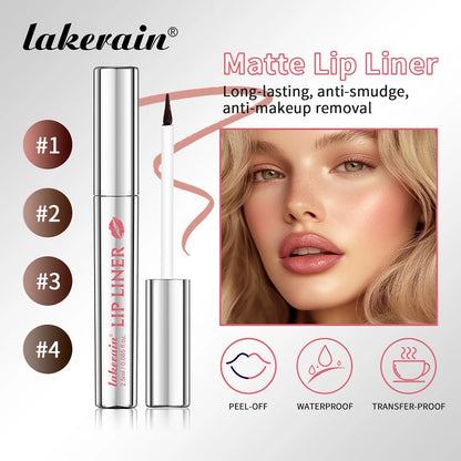 Lip Liner Pencil Peel Off Lip Stain Tattoo Long Wearing Matte Waterproof Smudge Proof Transfer Proof Lip Cosmetic For All Day