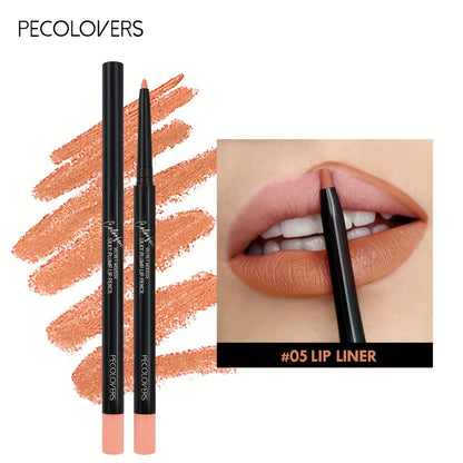 Waterproof Matte Lip Liner – 12 Shades, Long-Lasting & Smudge-Proof