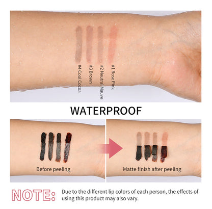 Lip Liner Pencil Peel Off Lip Stain Tattoo Long Wearing Matte Waterproof Smudge Proof Transfer Proof Lip Cosmetic For All Day