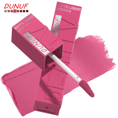8-Colour Matte Velvet Lip Gloss – Waterproof, Plumping & Long-Lasting