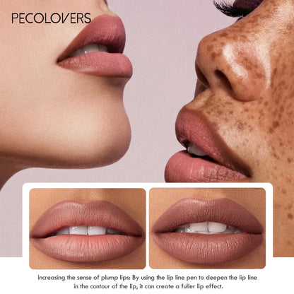 Waterproof Matte Lip Liner – 12 Shades, Long-Lasting & Smudge-Proof