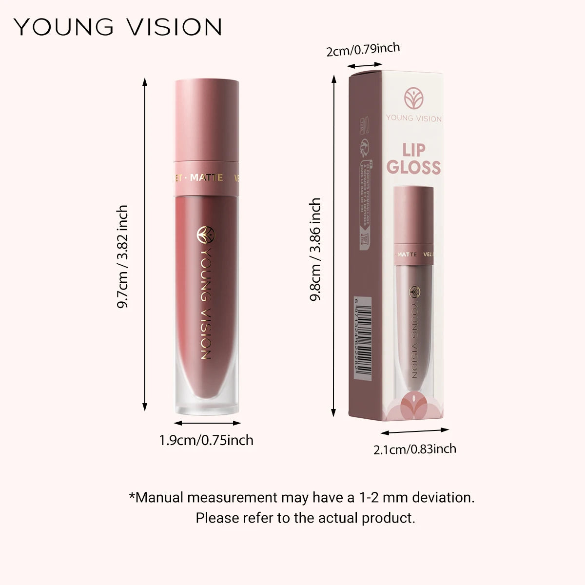8-Colour Matte Velvet Lip Gloss – Waterproof, Plumping & Long-Lasting