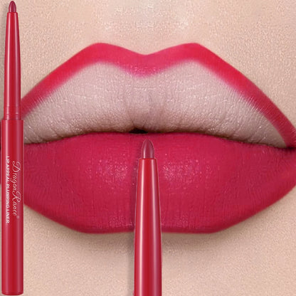 Matte Velvet Lip Liner Pencil – Waterproof, 12 Everyday Shades