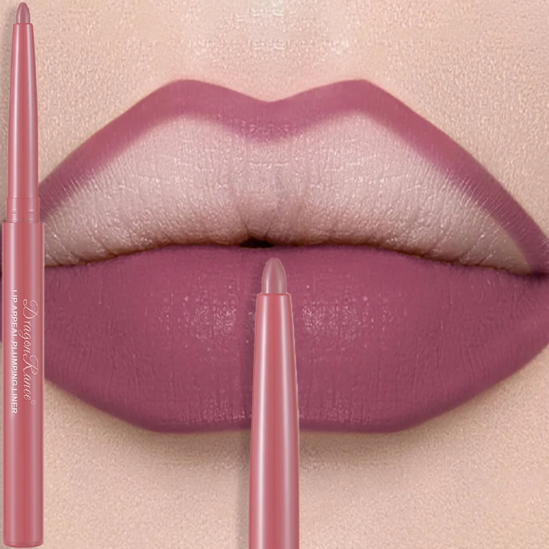 Matte Velvet Lip Liner Pencil – Waterproof, 12 Everyday Shades