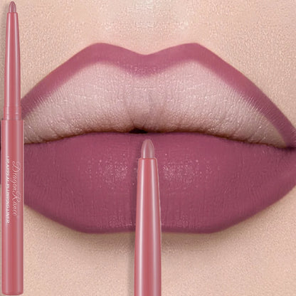 Matte Velvet Lip Liner Pencil – Waterproof, 12 Everyday Shades