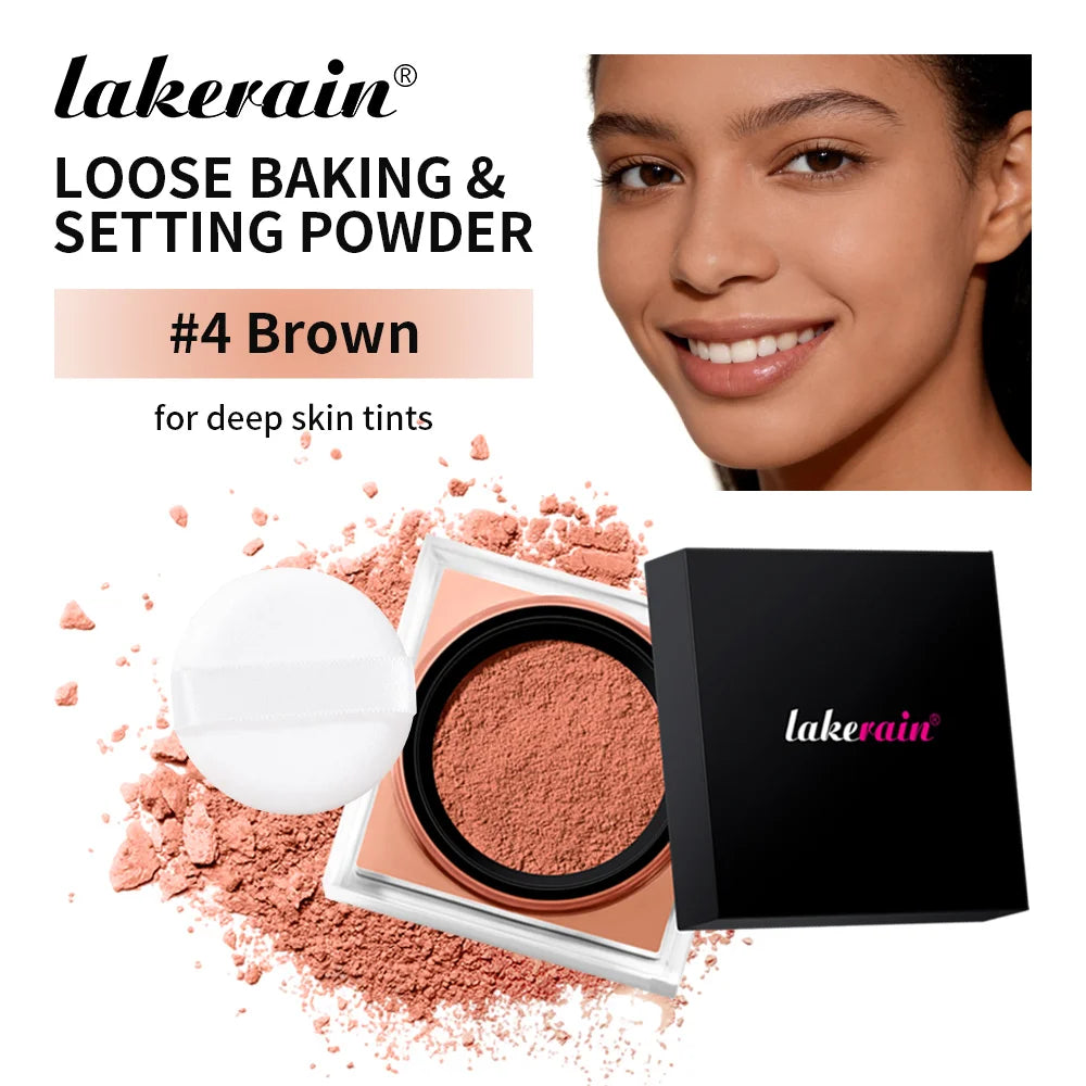 Waterproof Matte Setting Powder – Oil Control, Brightening & Long-Lasting