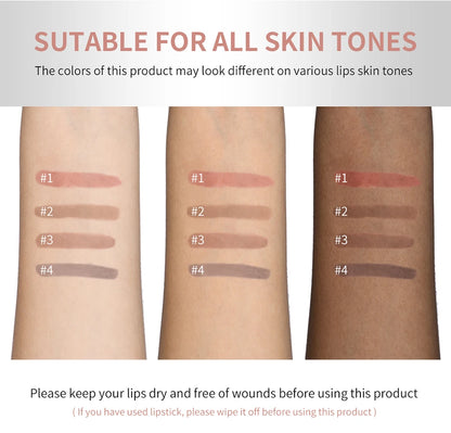 Lip Liner Pencil Peel Off Lip Stain Tattoo Long Wearing Matte Waterproof Smudge Proof Transfer Proof Lip Cosmetic For All Day