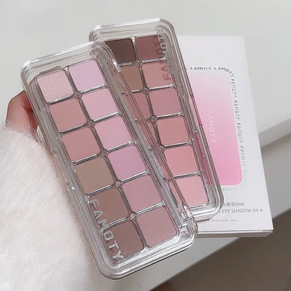 12-Colour Matte Eyeshadow Palette – Earth Tones, Long-Lasting & Blendable
