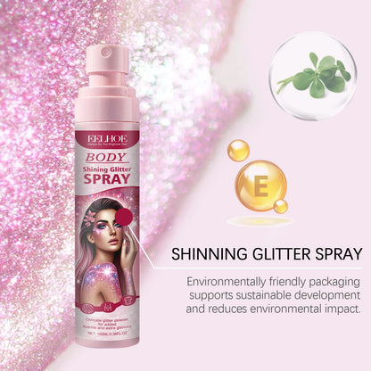 Glitter Body & Hair Spray – Quick-Dry Shimmer for Parties & Events, 100ml