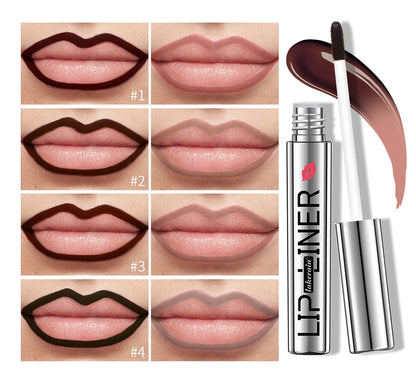 Lip Liner Pencil Peel Off Lip Stain Tattoo Long Wearing Matte Waterproof Smudge Proof Transfer Proof Lip Cosmetic For All Day
