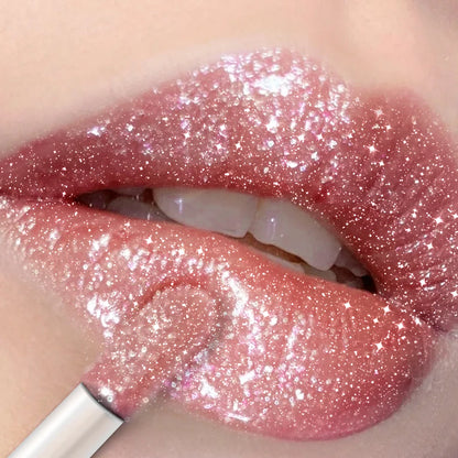 18-Shade Glitter Lip Glaze – Moisturising, Long-Lasting & Plumping