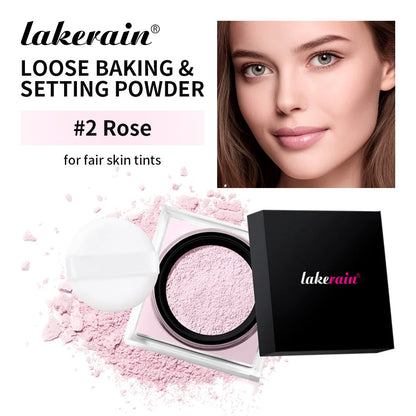 Waterproof Matte Setting Powder – Oil Control, Brightening & Long-Lasting