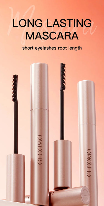 Naturally Curls Thick & Long Last Mascara with Silicone Brush Head Gecomo Mascara Specially Customized for Asian Lady