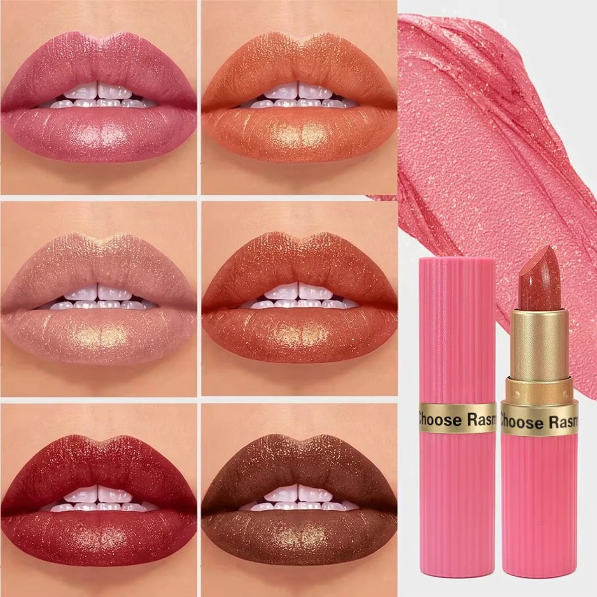 Shimmer Velvet Lipstick – Long-Lasting Matte & Glitter Finish