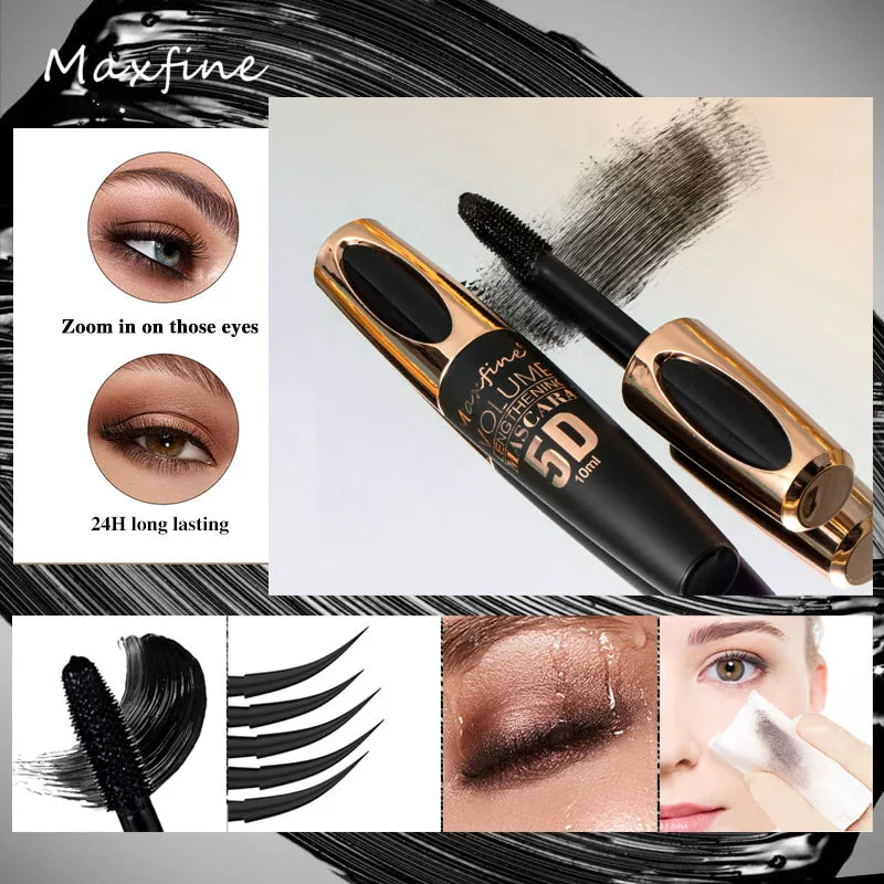 5D Volumising Silk Mascara – Waterproof, Lengthening & Clump-Free