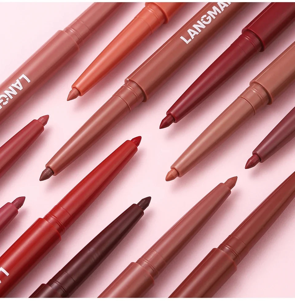Velvet Matte Lip Liner – Waterproof, Non-Stick, 12 Natural Shades