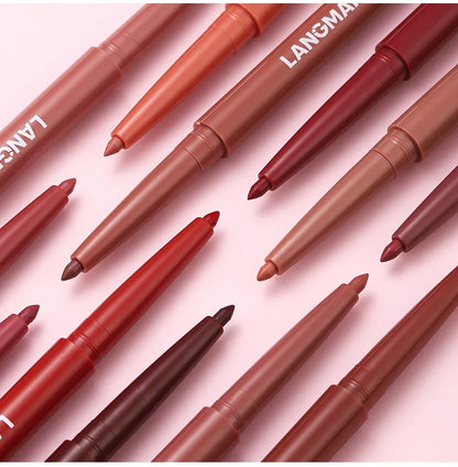 Velvet Matte Lip Liner – Waterproof, Non-Stick, 12 Natural Shades