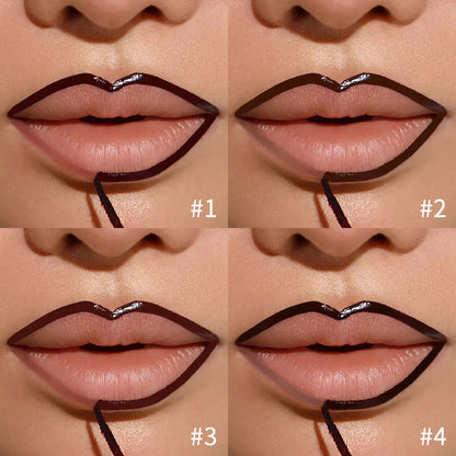 Lip Liner Pencil Peel Off Lip Stain Tattoo Long Wearing Matte Waterproof Smudge Proof Transfer Proof Lip Cosmetic For All Day