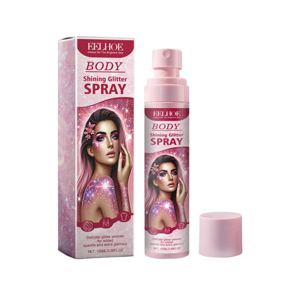 Glitter Body & Hair Spray – Quick-Dry Shimmer for Parties & Events, 100ml