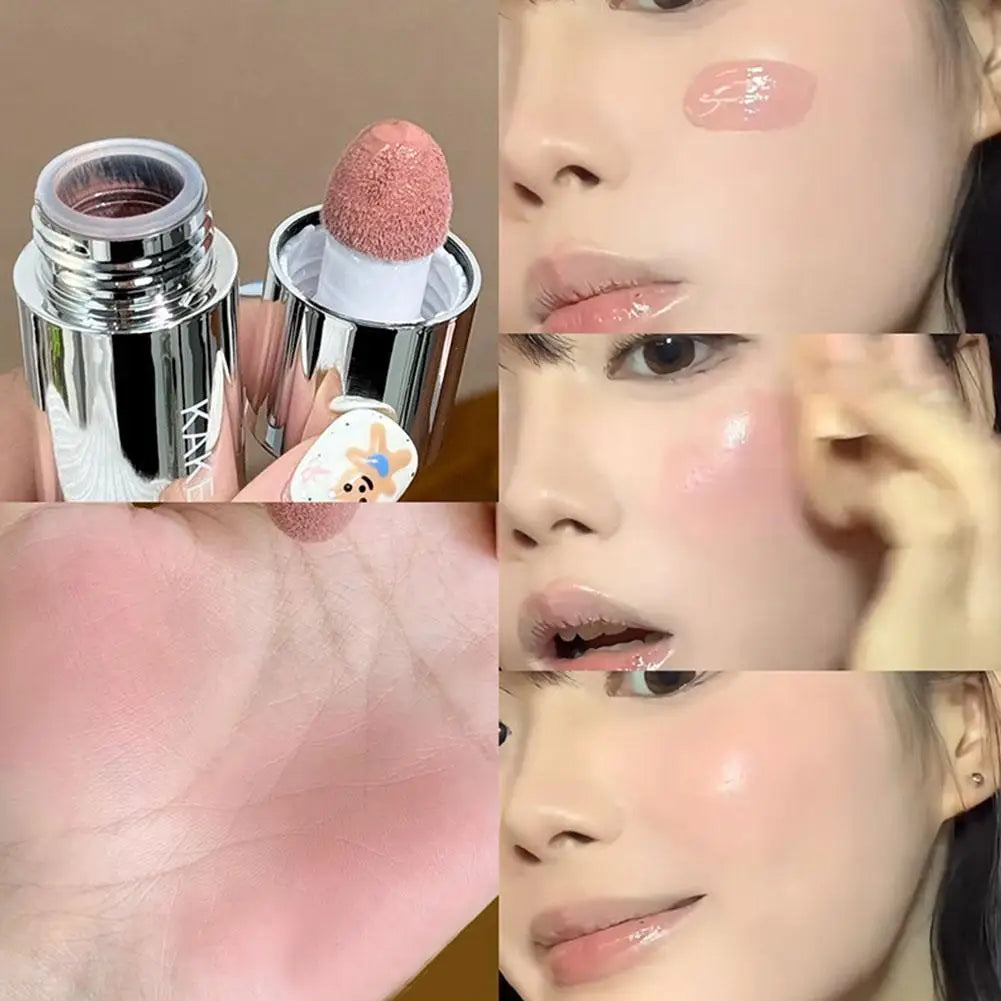 Velvet Liquid Blush – Natural Matte Finish with Sponge Applicator
