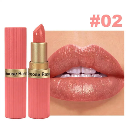 Shimmer Velvet Lipstick – Long-Lasting Matte & Glitter Finish