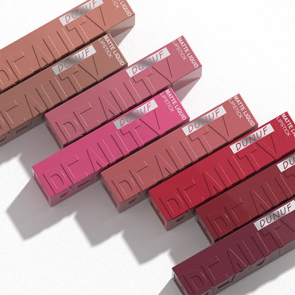 8-Colour Matte Velvet Lip Gloss – Waterproof, Plumping & Long-Lasting