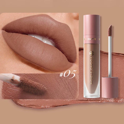 8-Colour Matte Velvet Lip Gloss – Waterproof, Plumping & Long-Lasting