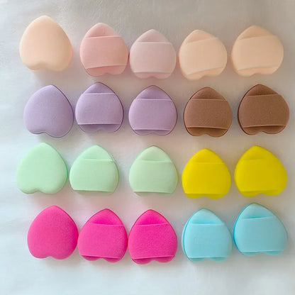 50-Piece Personalized Mini Fingertip Powder Puff Set (Pink) – Foundation & Concealer Finger Pad Sponge for Makeup