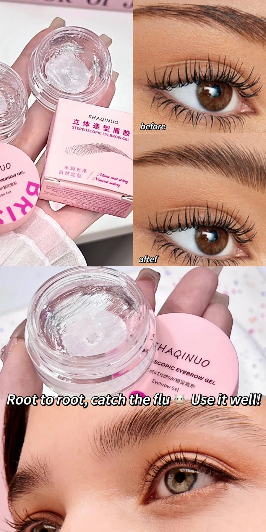 3D Brow Styling Soap – Clear Gel for Natural, Fluffy Eyebrows