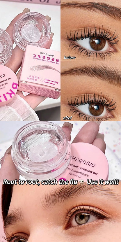 3D Brow Styling Soap – Clear Gel for Natural, Fluffy Eyebrows