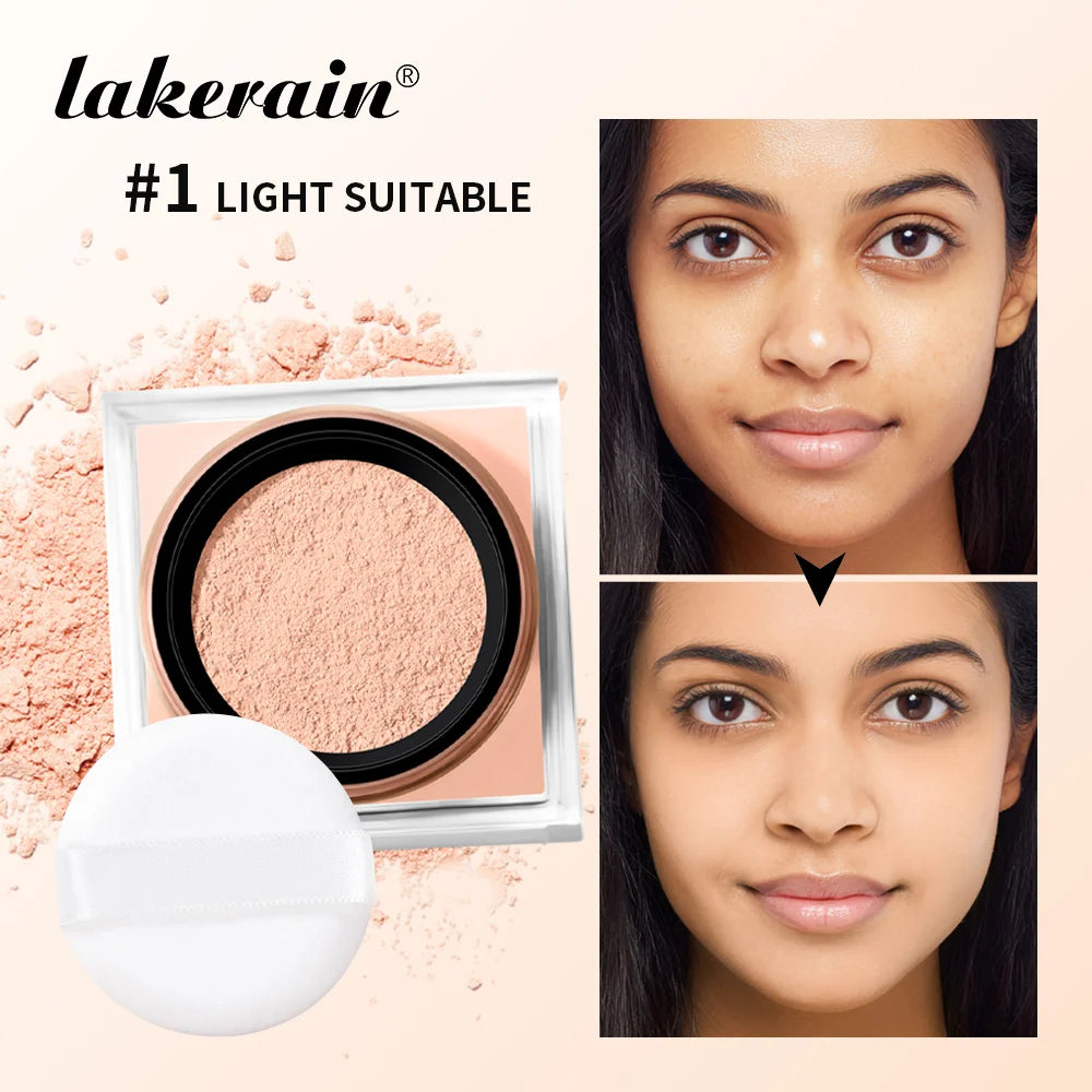Waterproof Matte Setting Powder – Oil Control, Brightening & Long-Lasting