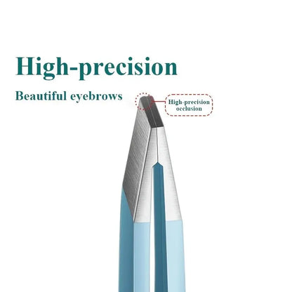 Colourful Precision Eyebrow Tweezers – Stainless Steel, Slanted Tip