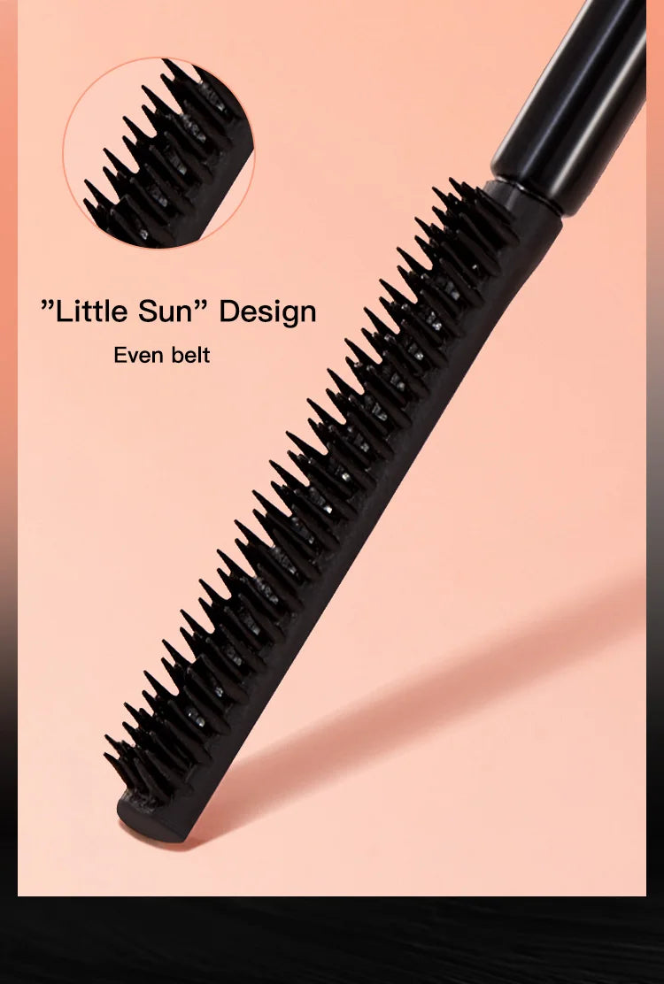 Naturally Curls Thick & Long Last Mascara with Silicone Brush Head Gecomo Mascara Specially Customized for Asian Lady