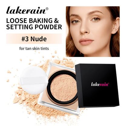 Waterproof Matte Setting Powder – Oil Control, Brightening & Long-Lasting