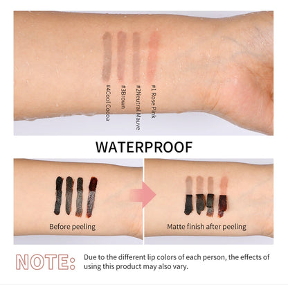Lip Liner Pencil Peel Off Lip Stain Tattoo Long Wearing Matte Waterproof Smudge Proof Transfer Proof Lip Cosmetic For All Day